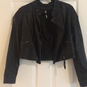 Free People Moro jacket non leather sz 2